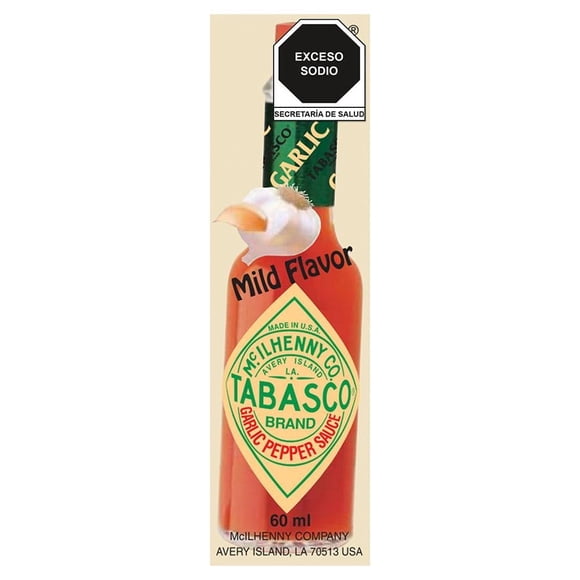 Salsa picante Tabasco sabor ajo 60 ml