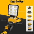 thumbnail image 4 of T50W 5000LM LED Work Light, Cordless Portable Light for Dewalt 20V Max Battery(Not Included), with USB C & USB Port for Jobsite, Emergency, Garage, Car Repair, 4 of 6