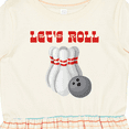 thumbnail image 4 of Inktastic Let's Roll Bowling Girls Toddler Dress, 4 of 5