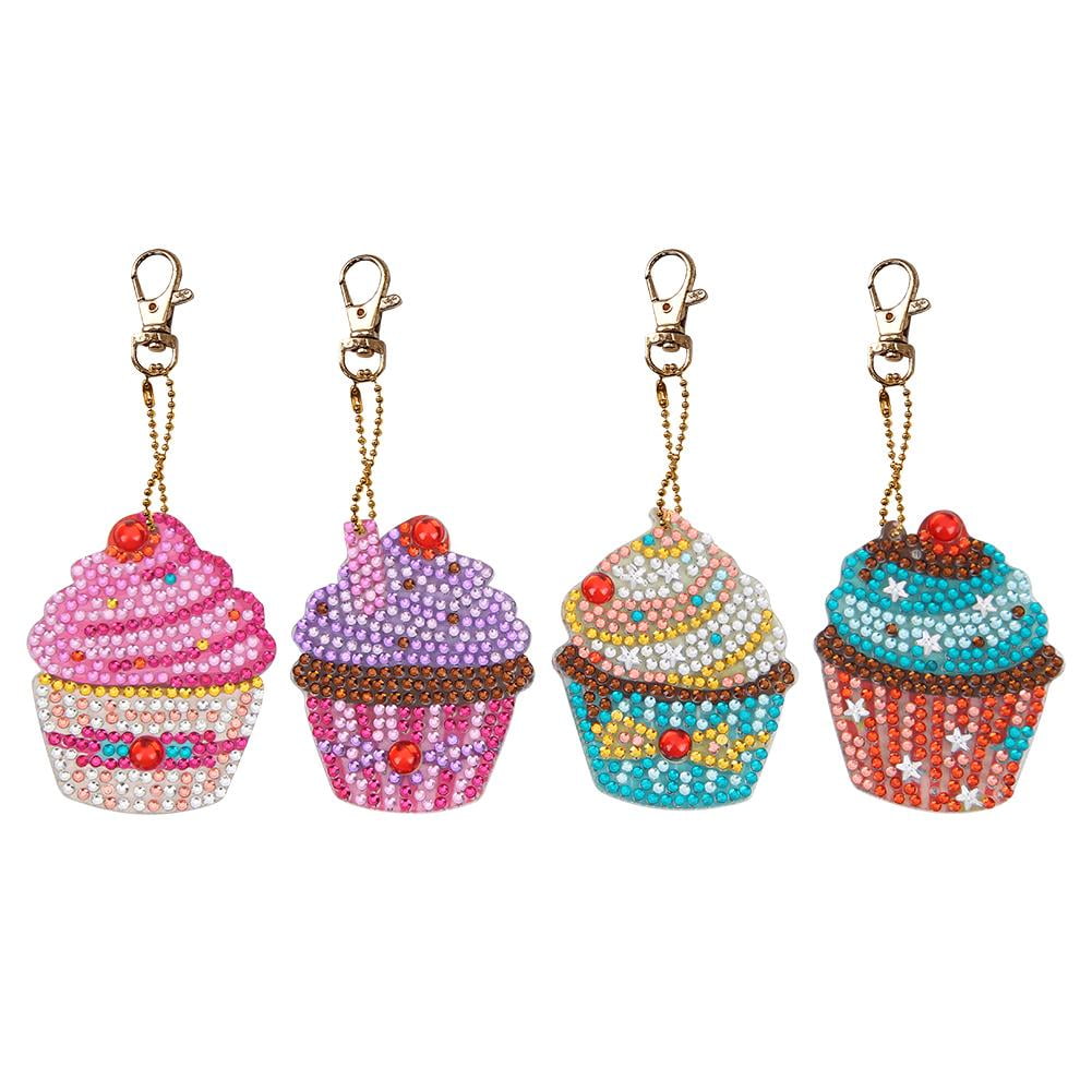 100% Natural Cotton Handmade Cupcake Drawstring Bag with Sprinkles