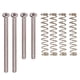 thumbnail image 2 of 1 Tornillos y resortes para puente de bajo eléctrico de hierro, piezas de instrumentos musicales Plata, 2 of 9
