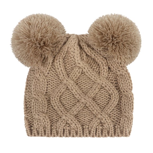 Toddler Girls Boys Winter Hats Infant Boys Soft Baby Caps Kids Knit Winter Warm Hats Kids Hats & Caps Khaki S/0 M—6 M