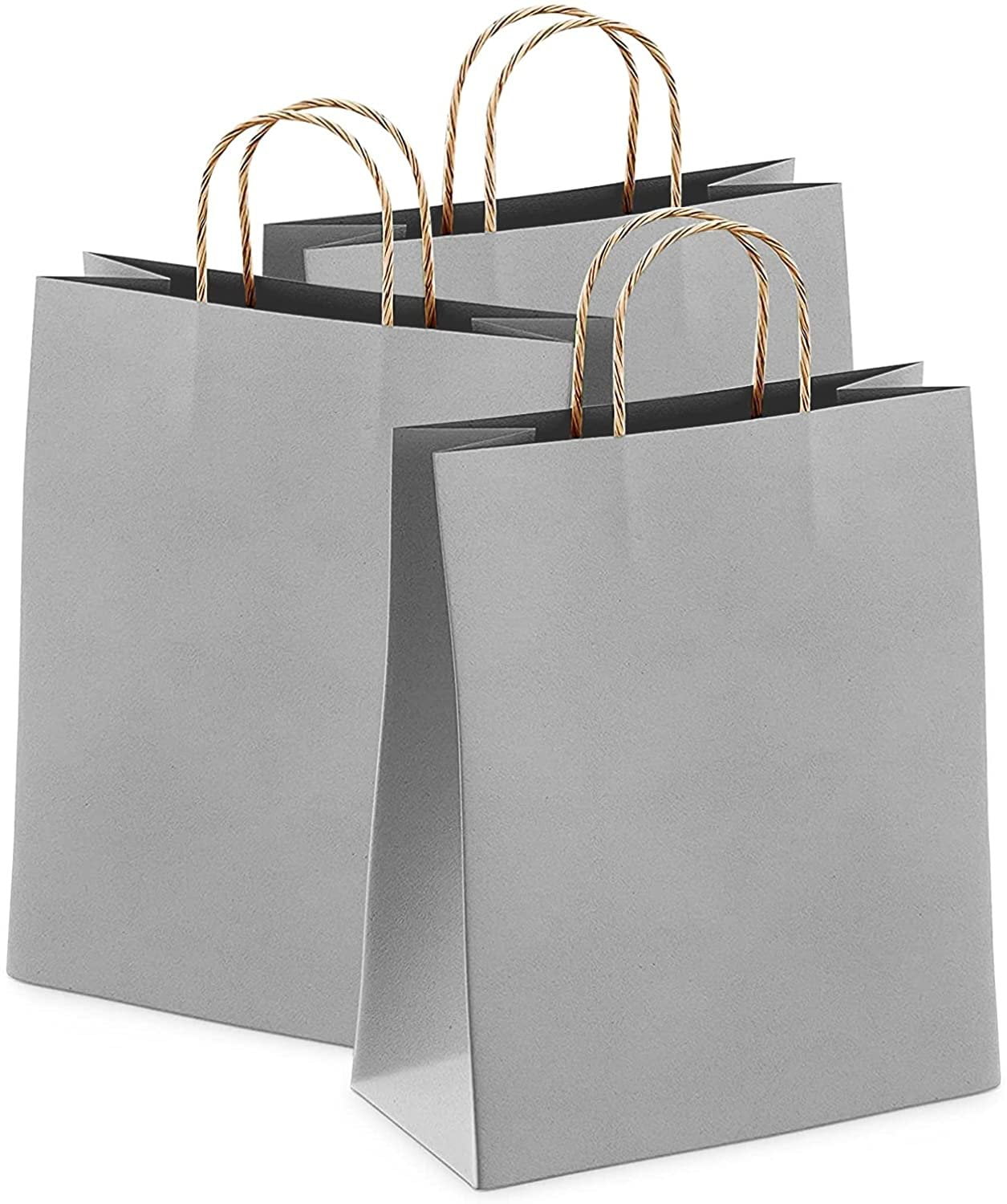 8x4.75x10 100 Pcs Custom Printed Brown Kraft Paper Bags Shopping  Merchandise Bags Party Bags Gift Bags Retail Bags Craft Bags