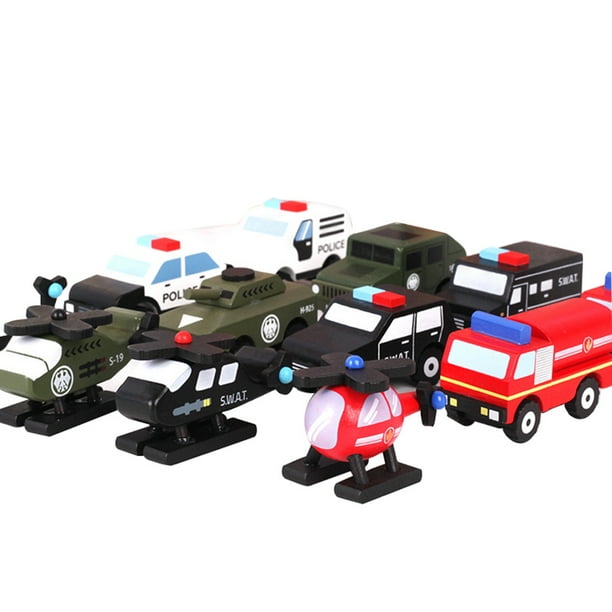 Worallymy 12 unids/set modelo de avión multipatrón Mini coche de madera vehículos de avión juguetes bebé niños juguete educativo regalos de cumpleaños Worallymy JD735802198