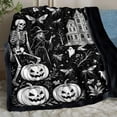 thumbnail image 5 of Halloween DIY Coloring Blanket with 24 Markers for Adults Kids, Color Your Own Washable Velvet Throw, Spooky Party Gift Decor, 5 of 5