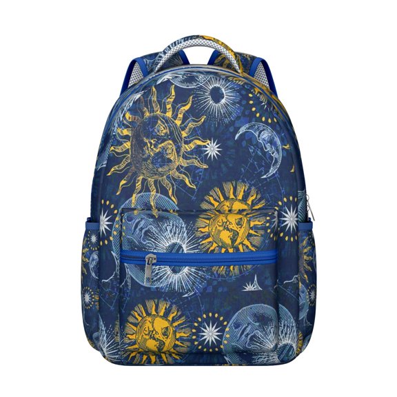 Goth Cosmic Waterproof School Backpack - Padded Straps & Spinal Support for College Students