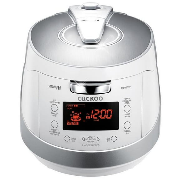 Cuckoo HS0657FW Electric Induction Heating Pressure Rice Cooker - White