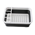 thumbnail image 3 of Escurridor de ptos plegable con escurridor, organizador de vajil, suministro de cocina Sunnimix Escurridor de platos plegable, 3 of 8