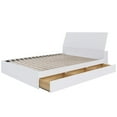 thumbnail image 4 of Nexera Paris Storage Bed with Lateral Storage Headboard, White, 4 of 5