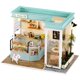 thumbnail image 1 of DIY hut smile light food shop creative wooden food play shop model ornaments gift, 1 of 3