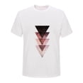 thumbnail image 3 of Ichuanyi Womens Tops Women's fashion geometric graphic print Harajuku female round neck loose T-shirt, 3 of 4