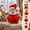 Penguin, variant on Wodellrrea Christmas Bear Plush Stuffed Animal with Santa Hat, Soft Holiday Decor for Sofa, Tabletop and Shelf, 9.8 in, 1 Pack