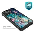thumbnail image 2 of iPhone 12 Pro Case (6.1"), Rosebono Hybrid IMD Design Graphic Anti-Scratch Fashion Cute Colorful Silicone Skin Cover Armor Case for iPhone 12 Pro (Galaxy Mandala), 2 of 5