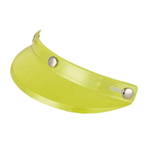 Punta de visera de casco, punta de visera vintage, protección contra el viento a la moda, práctica protección de sombra para piezas de medio casco amarillo