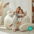 thumbnail image 4 of Ebenchico 3.6ft Cat Shaped Bean Bag Chair for Adults Teens Kids, Giant Faux Fur Plush Beanbag Chairs with Filler, Beige, 4 of 14