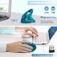 thumbnail image 4 of SGEYR 2.4G Wireless Vertical Ergonomic Optical Mouse USB Connector 800/1200/1600 DPI 6 Buttons, 4 of 8