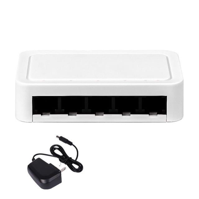 5 Port Gigabit Ethernet Switch, 10/100/1000Mbps Network Hub