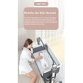 thumbnail image 3 of Portable Baby Bassinet Bedside Sleeper with Wheels,Storage,Height Adjustable for Newborns/Babies/Infants(Bluetooth Enabled),Unisex,Khaki, 3 of 18
