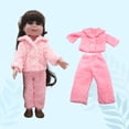 thumbnail image 4 of Doll Pajama Set Under 5 ! Kadlawus 18 Inch Winter Doll Sleepwear with Robe Bedroom Outfit Princess Cloth Doll Clothes Costume Nightwear Set, 4 of 6