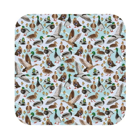 

Ocsxa Mallard Ducks Wild Birds1 Coasters for Drinks Leather Coasters Set of 4 for Coffee Table for Housewarming Kitchen Bar Decor