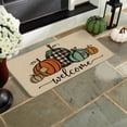 thumbnail image 2 of Sm:)e Pumpkins Fall Thanksgiving Doormat 17 x 29 Inch Low-Profile Switch Welcome Floor Mat for Indoor Outdoor, 2 of 8