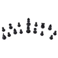 thumbnail image 3 of 32Pcs/Set Black & White Plastic Medieval Chess Pieces Game Chessmen 65/75/95mm Without Checkerboard, 3 of 7