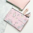 thumbnail image 2 of Hello kitty Cosmetic bag, cute canvas toiletry bag with preppy style, essential for women's travel 7.5x4.7inch, 2 of 5