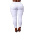 thumbnail image 3 of Jeans Crayon Grande Taille pour Femmes Extensible Décontracté Denim Pantalon Skinny Taille Haute, 3 of 7