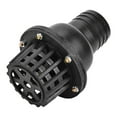 Water Pump Foot Valve Black PVC Low Pressure Flat Check Valve for Fluid Machine(2in)