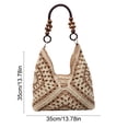 thumbnail image 3 of Shoulder Bag Weaving Crafts Shoulder Bag Underarm Bag Leisure Travel Storage Handbag Large Capacity Multifunctional Commuting Handbag, 3 of 6