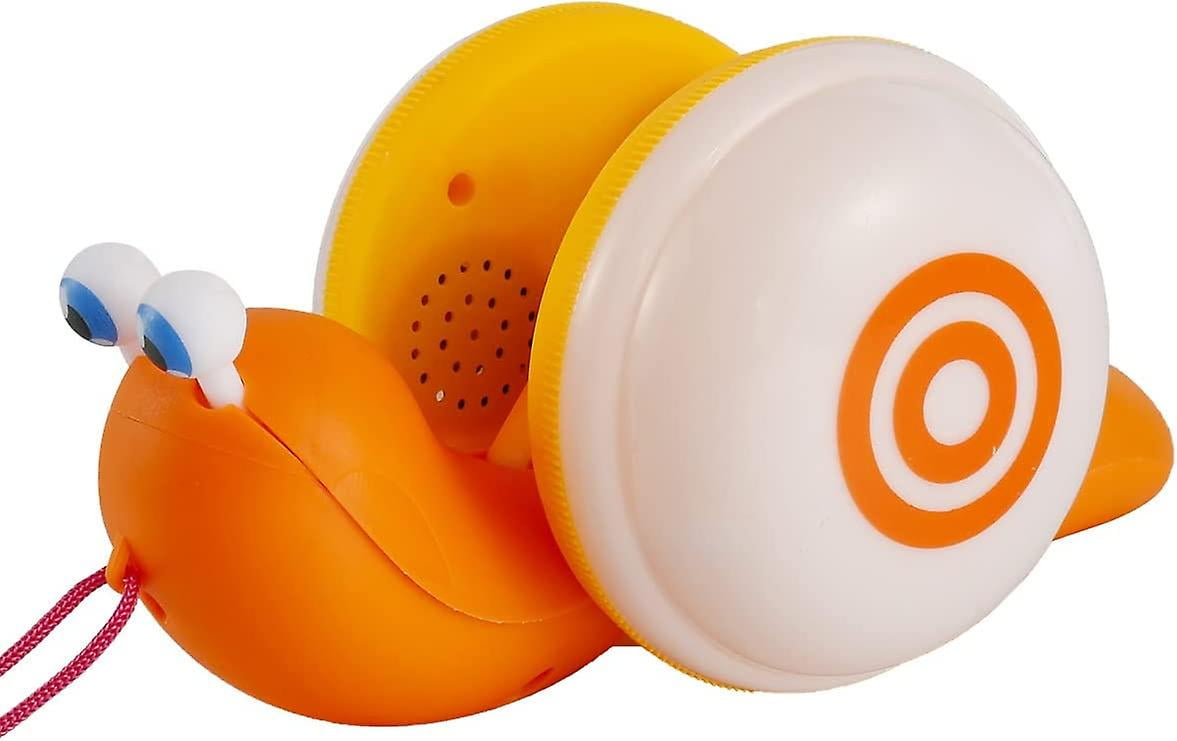 NinebeCJ 2pcs Pull Along Toy Plastic Pull Along Snail With Music And