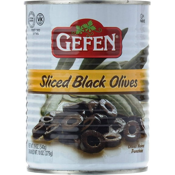 Gefen Sliced Black Olives 19oz 2 Pack