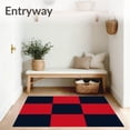 thumbnail image 3 of ODIKA 8'x10' Machine Washable Non-Slip Area Rug, Nordic Winter Festive Scandinavian Hygge Hearth High Traffic Rug with Pad, Red, 508103, 3 of 8