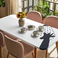 thumbnail image 3 of Giraffe Showering Table Cloths for 4 Foot Rectangle Tables, Modern Abstract Art Funny Animals Patio Waterproof Elastic Fitted Tablecloths, Washable Rectangular Table Cover for Camping, 3 of 8