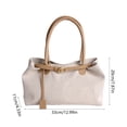 thumbnail image 3 of Fufafayo Commuter Tote Bag For Women, Large Capacity Shoulder Bag, Versatile Underarm Purse For Daily Use, Fall Winter Handbag For Work Travel Study, 3 of 6