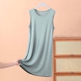 thumbnail image 3 of HomeGardon,Nightgowns for Women Sleepwear,Womens Sleeveless Skirt Summer Thin Loose Dress Casual Solid Color Home Nightgown,XL-XXXXXL, 3 of 4