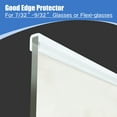 thumbnail image 5 of Clear Rubber Edge Trim, Self-Adhesive Clear Rubber Edge Trim, Edge Protector for Sheet Metal, Glasses or Flexi Glasses, Silicone Rubber Material, Fit 1/4"(6.4mm), U Channel Edge Trim, Length 20Ft, 5 of 7