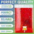 thumbnail image 3 of Red Metallic Bubble Mailers, 5 x 9 Inches. 25 Pack Metallic Padded Bubble Mailers. Waterproof Padded Envelopes Metallic. Bright Foil Shipping Envelopes for Fragile Things, 3 of 7