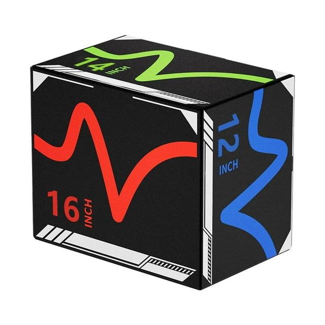 Siruishop 3 in 1 Plyometric Jumping Box Strength Training Portable Multifunctional Jumping Style A