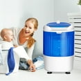 thumbnail image 3 of Costway 5.5lbs Portable Mini Compact Washing Machine Electric Laundry Spin Washer Dryer Blue, 3 of 10