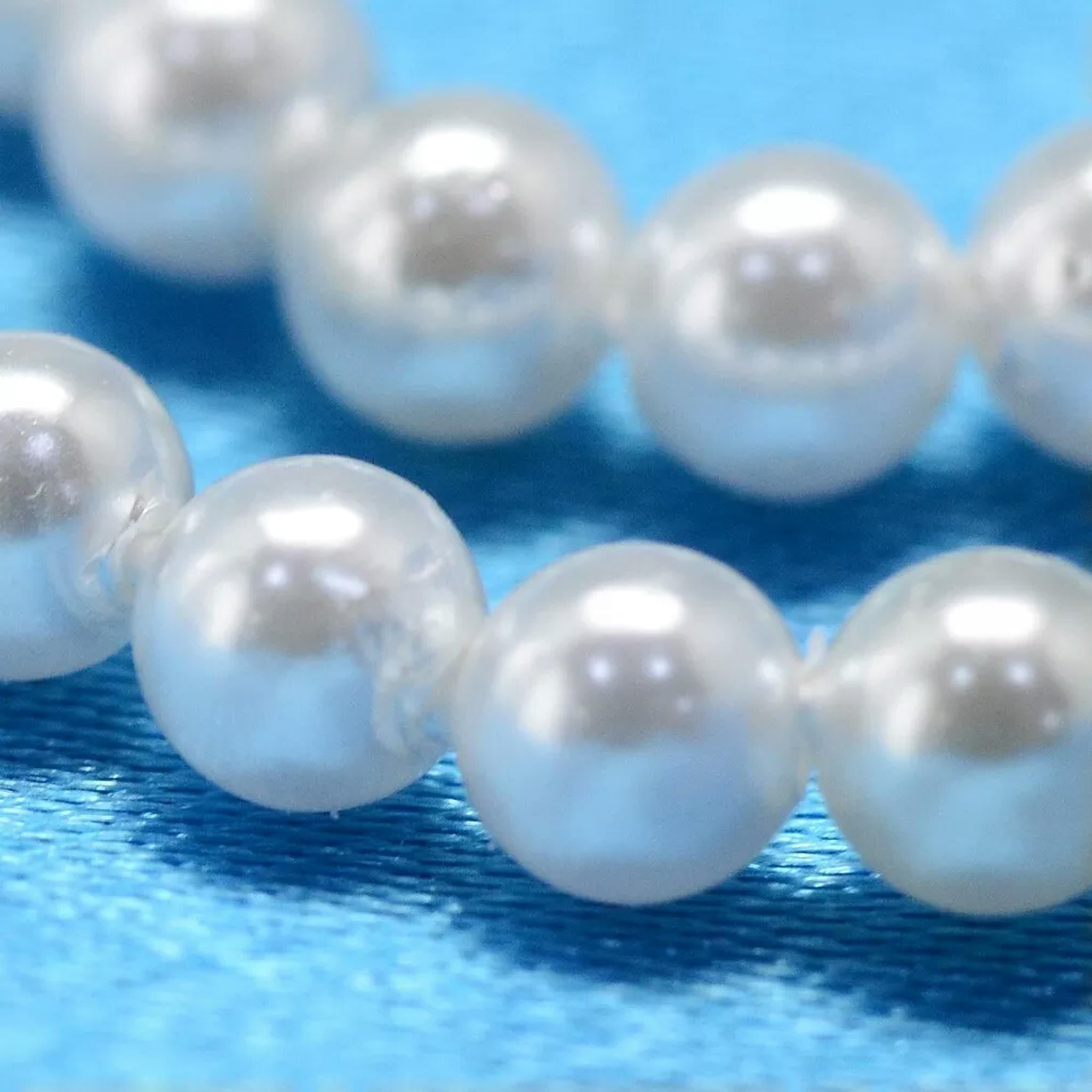 EOEMY 5 Strands White 3mm Round Shell Pearl Bead Strands Crafts For Jewelry Making 15"