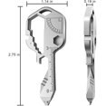 thumbnail image 2 of Herramienta de llave multifunción Herramienta de llave para exteriores Abridor de botellas de acero inoxidable 24 en 1 Mini llave portátil utilizada para cortador de hilo, abrelatas, etc., 2 of 5