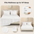 thumbnail image 6 of ANGENIA Queen Comforter Set White - 7 Pieces Bed in a Bag Boho Bedding Comforter Sets for Queen Size Bed, All Season Soft Fluffy Tufted Bed Set with Comforter, Sheets, Pillowcases & Shams, 6 of 7