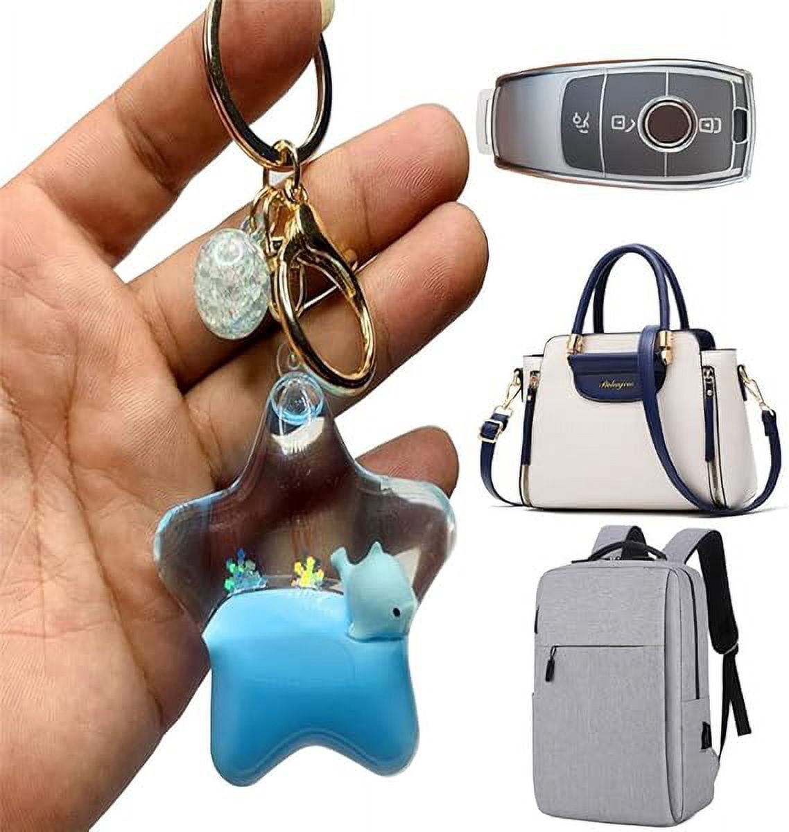 Porte-clés Animaux Marins En Métal - Design Mignon Baleine, Tortue - Parfait Pour Sac, Clés, Décoration - Cadeau Plage
