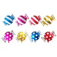 thumbnail image 4 of Shisuyan 8 Pcs Candy Shape Helium Balloons Sweets Aluminum Balloons Round Foil Balloon Stripes and Spots Sweets Mylar Balloon for Party Wedding Ceremony (Random Color), 4 of 8