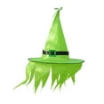 thumbnail image 1 of Xihbxyly Sombrero de Bruja para Adulto, Diseño de Tela Naranja, Reforzado con Alambre de Cobre, Ligero y Duradero, Ideal para Fiestas de Cosplay, Accesorio para Disfraz de Halloween, 34 Cm de Alto, 3, 1 of 2