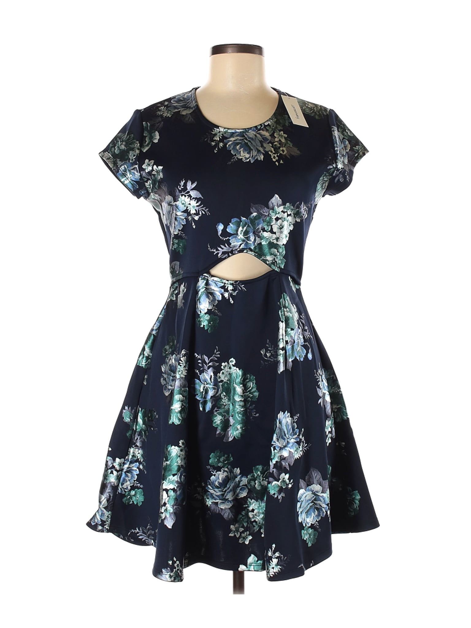 walmart blue dress