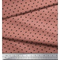 thumbnail image 2 of Soimoi Poly Georgette Fabric Swallow Bird Small Decor Fabric Printed Yard 42 Inch Wide, 2 of 3