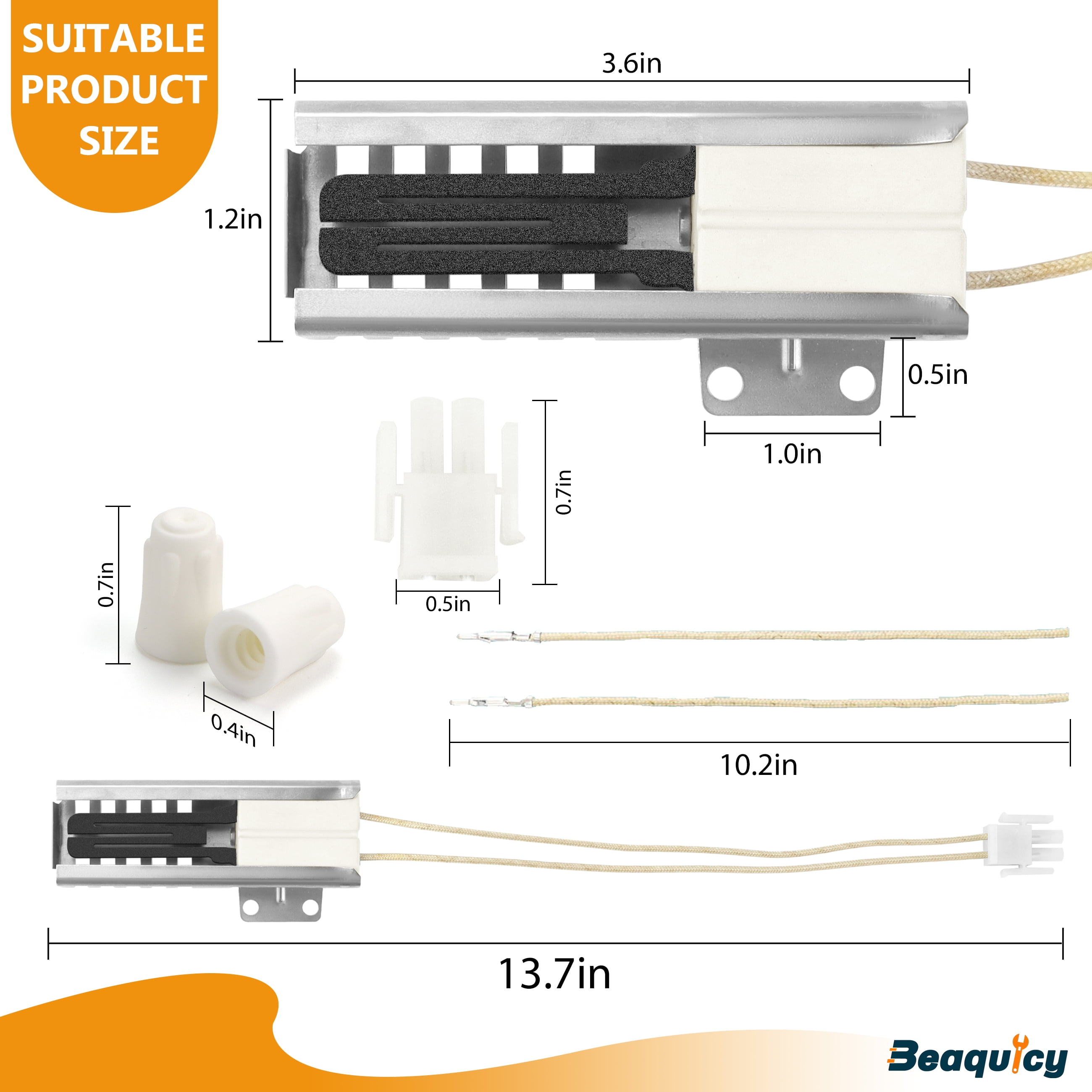 Beaquicy DG94-00520A Gas Igniter Range Oven Compatible with Gas Oven NX58H5600SS Nx58h9500ws Nx58f5500ss