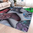 thumbnail image 2 of LAMIRO Gaming Rug for Kids Boy Bedroom Gamer Area Carpet 3D Neon Game Cool Blue Blacklight Living Room Game Room Large Area Rug Teen Boy Room Decor Non-Slip Comfy Floor Mat, 2 of 4